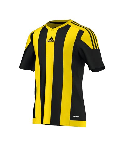 adidas striped 15 trikot kurzarm schwarz gelb xl|adidas Herren Trikot/Teamtrikot STRIPED 15 JSY .